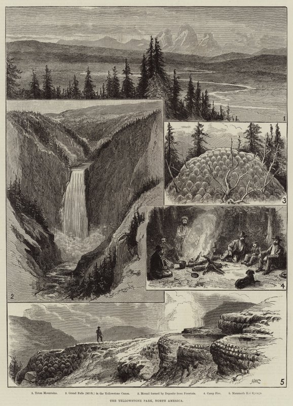Yellowstone Park, Nord-Amerika av Alfred W. Cooper