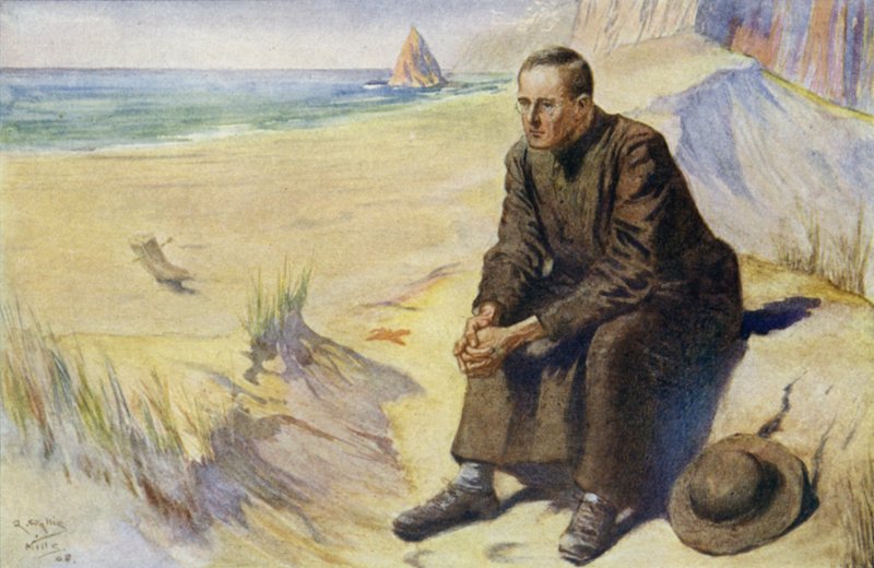 Far Damien, belgisk-katolsk misjonær, på oppdrag til spedalskekolonien på Molokai, Hawaii, 1873-1889 av Alfred Wallis Mills