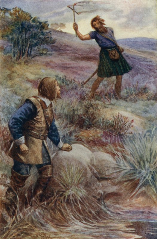 James Graham, markis av Montrose, skotsk royalist-kommandør, mottok nyheter om en invasjon av irske tropper i Skottland, 1644 av Alfred Wallis Mills