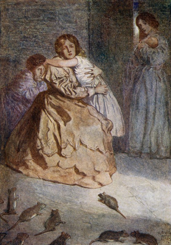 Rottepest under beleiringen av Lucknow, Indian Myttery, 1857 av Alfred Wallis Mills