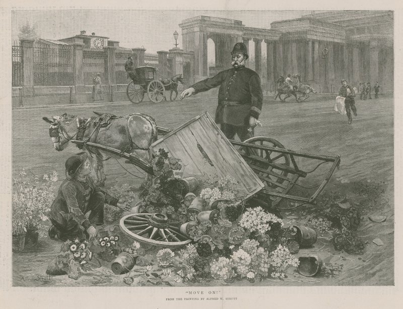 Gå videre (gravering) av Alfred William Strutt