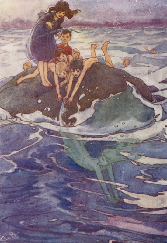 Hun gled ut av grepet hans (farge litho) av Alice Bolingbroke (after) Woodward