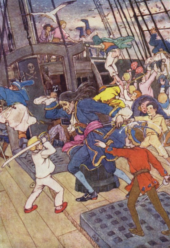 "Den mannen er min!" (farge litho) av Alice Bolingbroke (after) Woodward