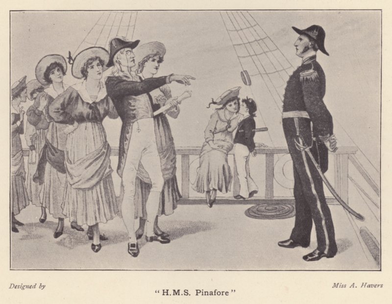 "HMS Pinafore" (litho) av Alice Havers