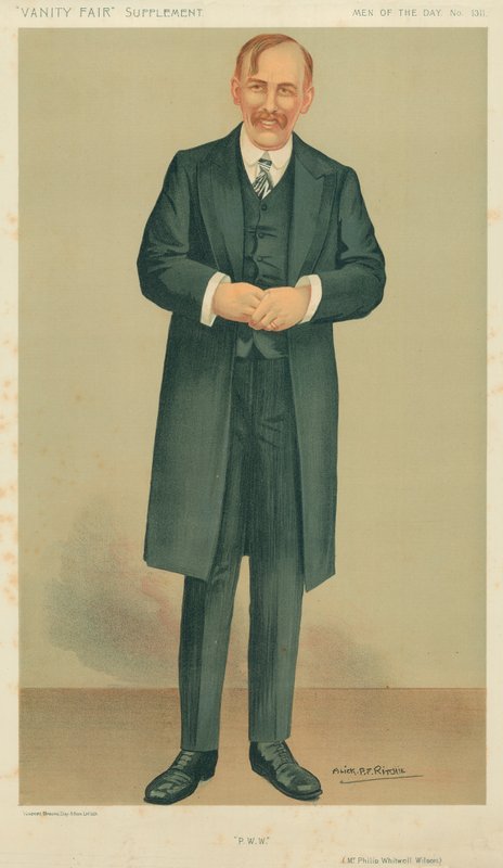 Mr Philip Whitwell-Wilson, PWW, 27. desember 1911, Vanity Fair tegneserie av Alick P. F. Ritchie