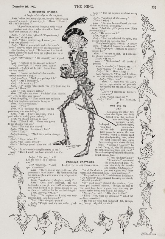 Sære portretter: Hamlet laget av bjeller (gravering) av Alick Penrose Forbes Ritchie