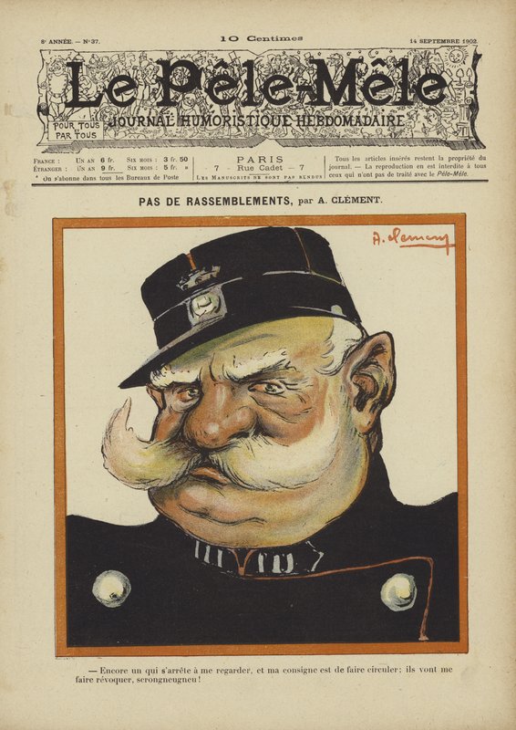 Ingen samlinger. Illustrasjon for Le Pele-Mele, 1902 av Aline Clement