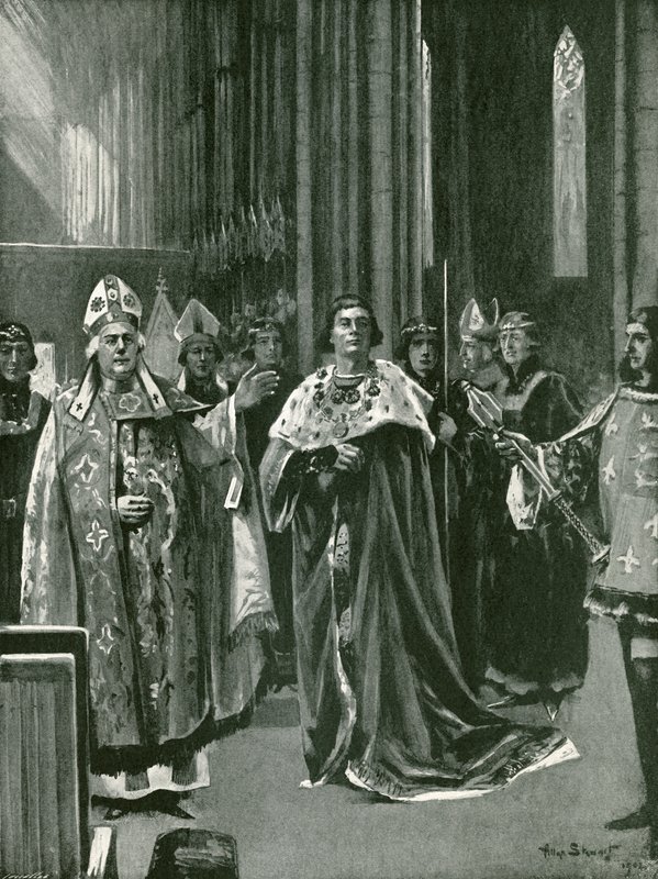 Anerkjennelsen ved kroningen av Henrik VII, søndag 30. oktober av Allan (after) Stewart