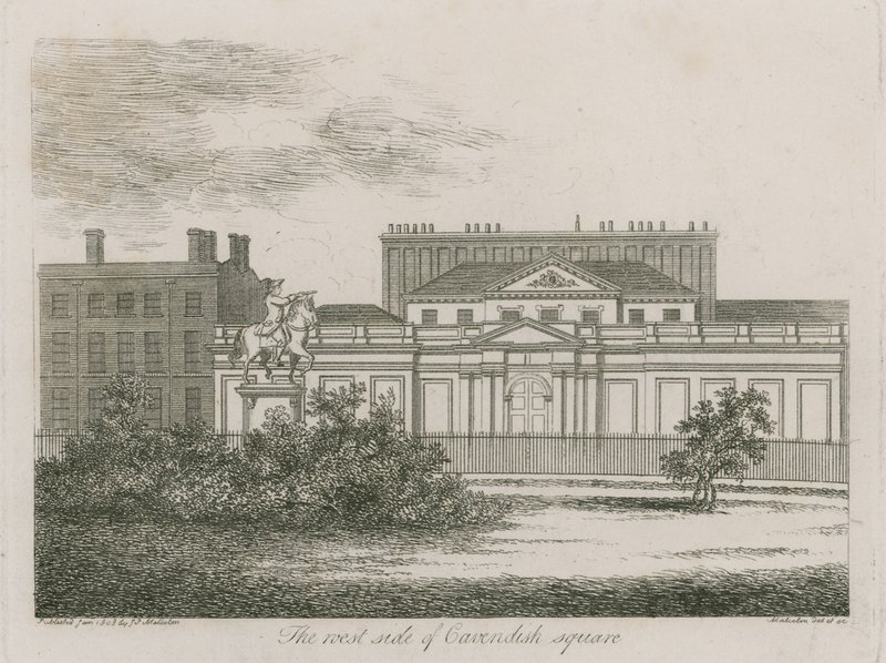 Vestsiden av Cavendish Square, London av Alois Schonn