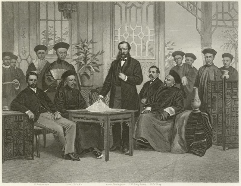 Kinesisk ambassade til fremmede makter, 1868 av Alonzo Chappel