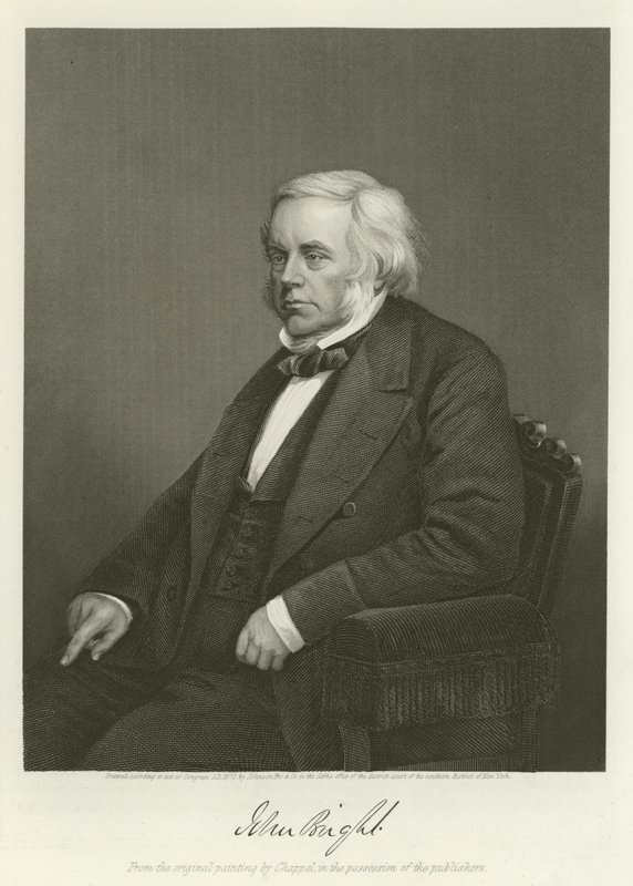 John Bright , britisk radikal og liberal politiker av Alonzo Chappel