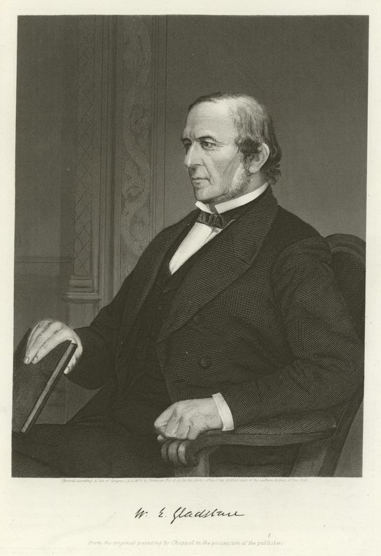 William Ewart Gladstone , britisk liberal politiker av Alonzo Chappel