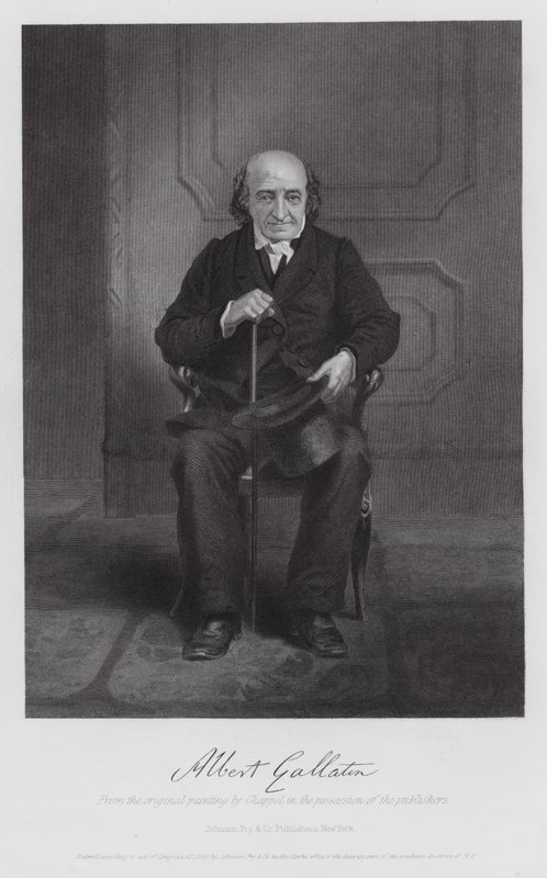 Albert Gallatin (gravering) av Alonzo (after) Chappel