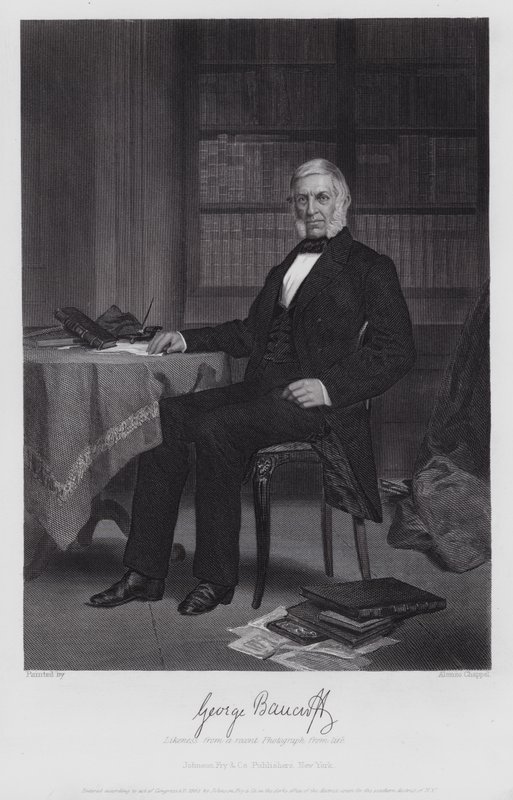 George Bancroft (gravering) av Alonzo (after) Chappel