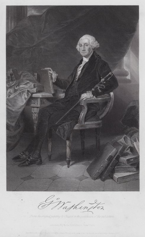 George Washington (gravering) av Alonzo (after) Chappel