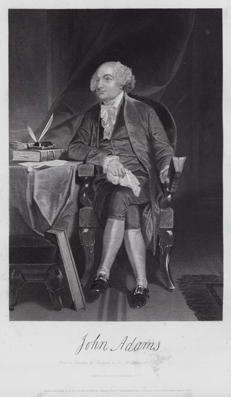 John Adams (gravering) av Alonzo (after) Chappel