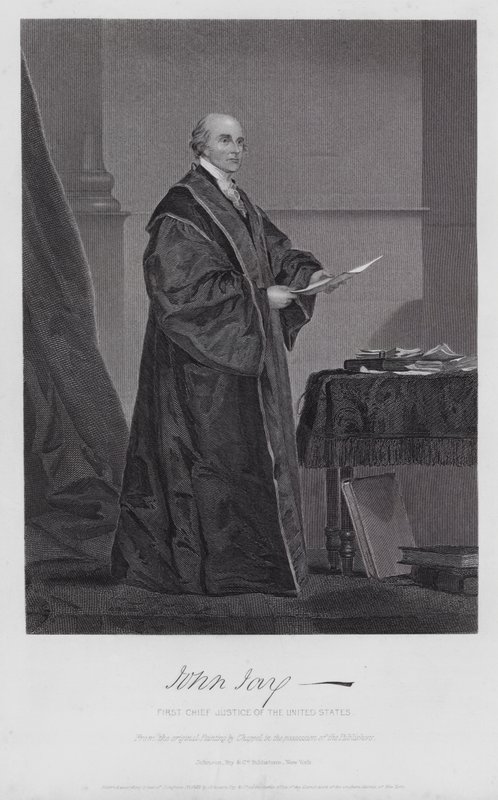 John Jay (gravering) av Alonzo (after) Chappel