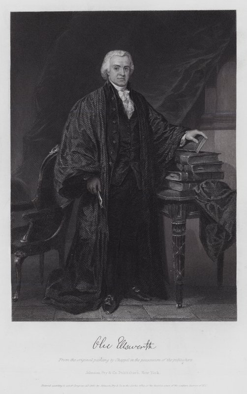 Oliver Ellsworth (gravering) av Alonzo (after) Chappel