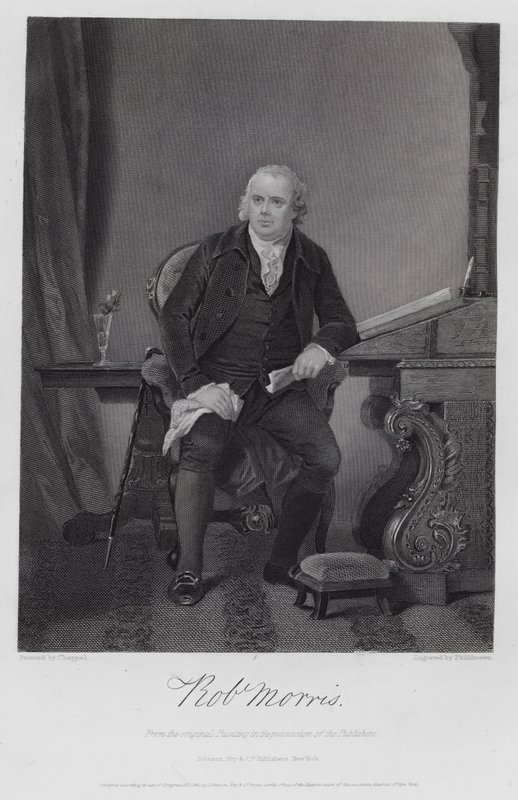 Robert Morris (gravering) av Alonzo (after) Chappel