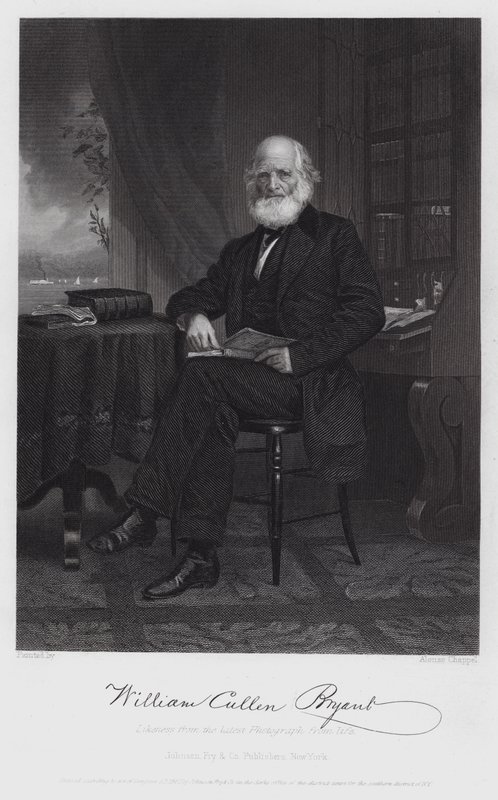 William Cullen Bryant (gravering) av Alonzo (after) Chappel