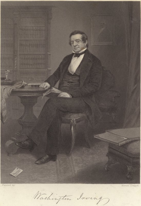 Washington Irving av Alonzo Chappel