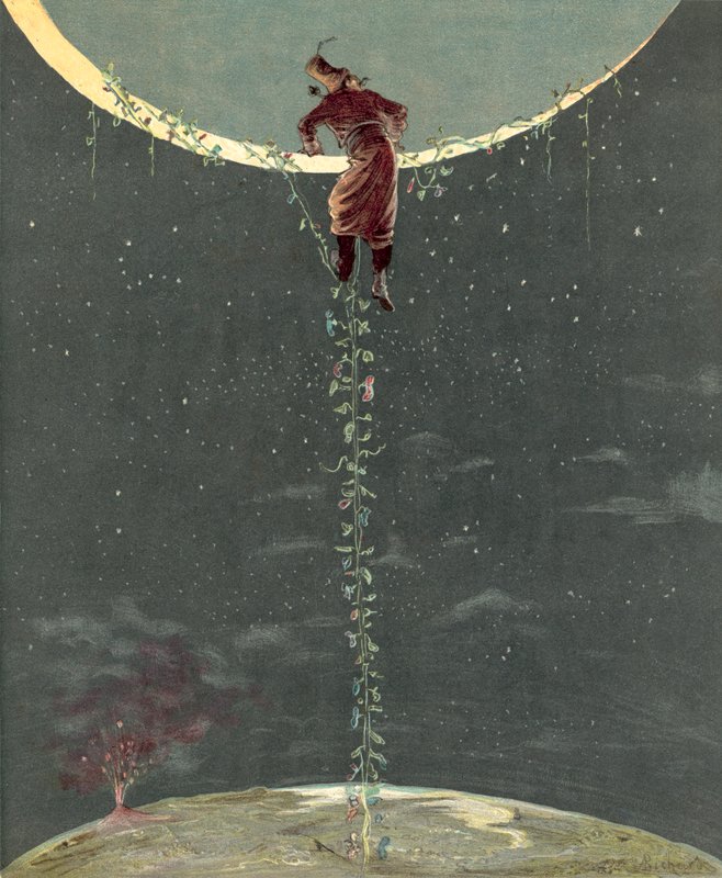 Baron Munchausens eventyr (chromolitho) av Alphonse Adolphe Bichard