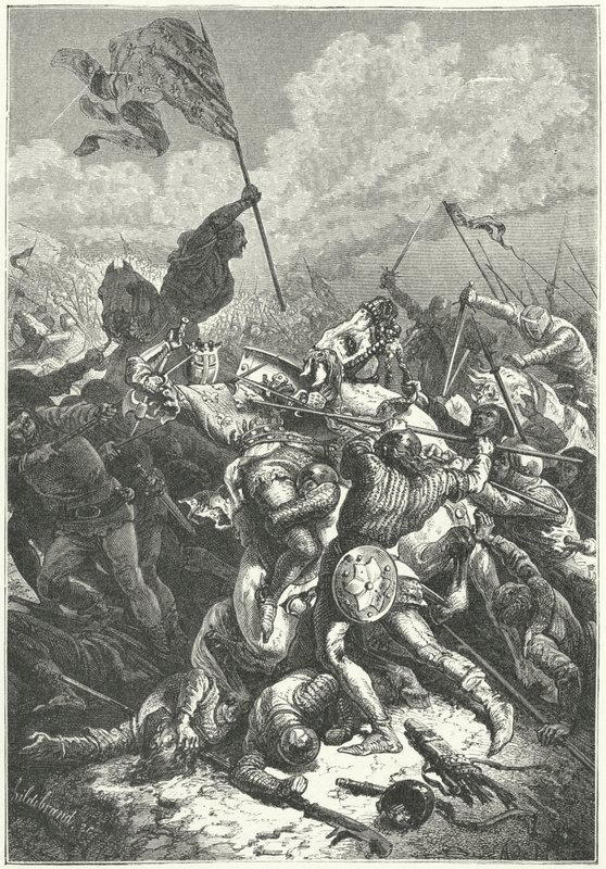 Slaget ved Bouvines av Alphonse Marie de (after) Neuville