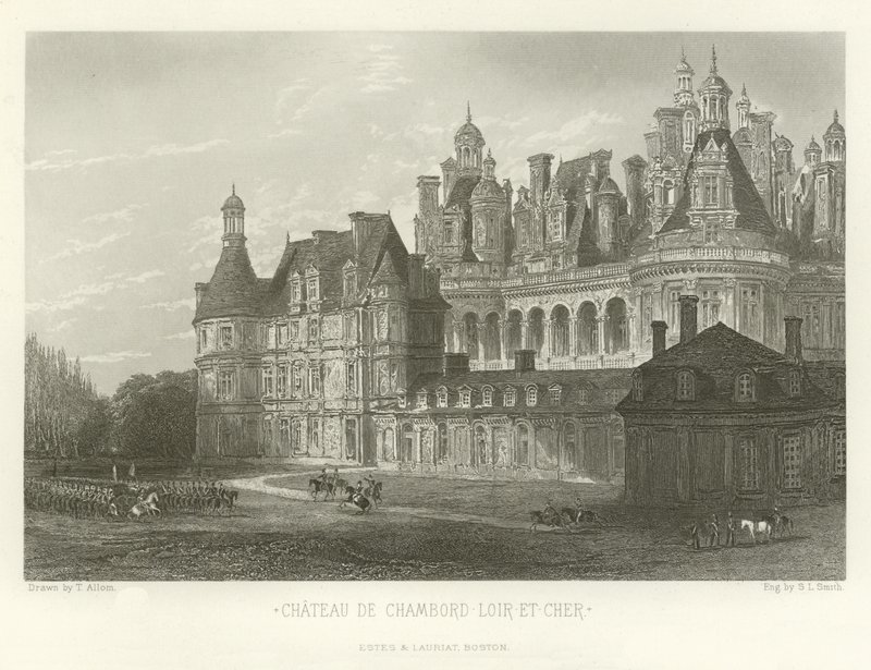 Chateau de Chambord-Loir-et-Cher av Alphonse Marie de Neuville