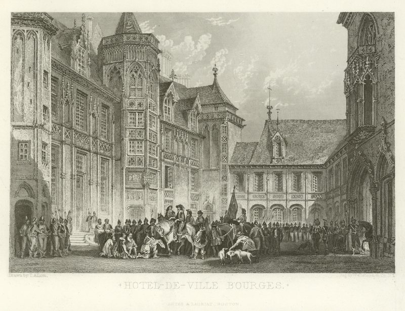 Hotel-de-Ville Bourges av Alphonse Marie de Neuville