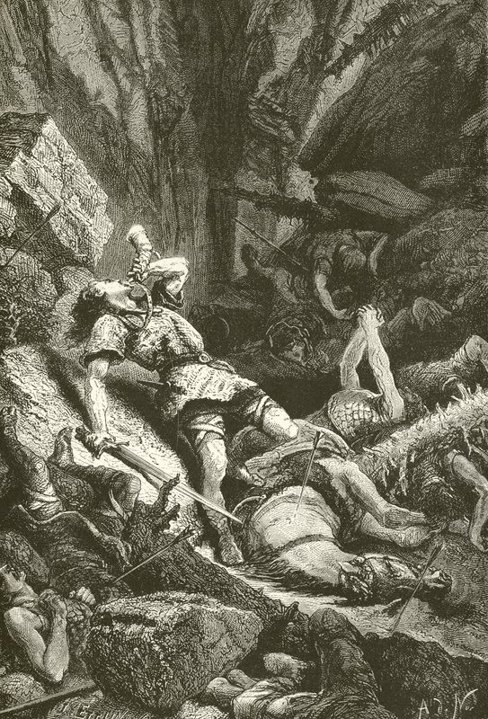 Roland på Roncesvalles av Alphonse Marie de Neuville