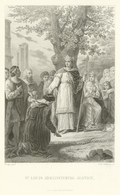 St Louis administrerer rettferdighet av Alphonse Marie de Neuville