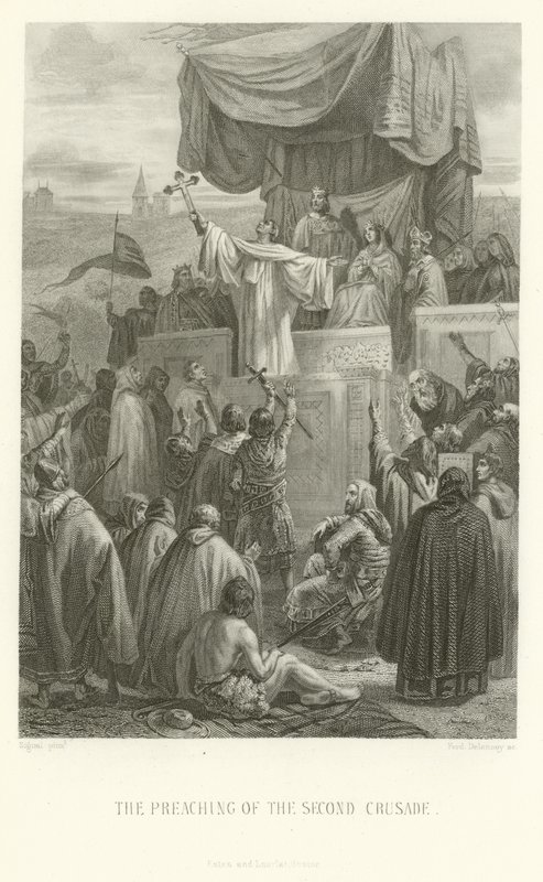 Forkynnelsen av det andre korstoget av Alphonse Marie de Neuville