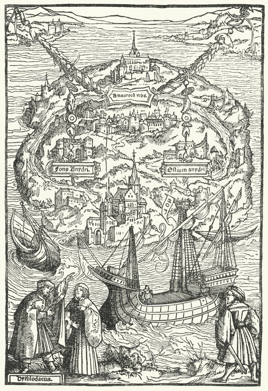 Øya Utopia av Ambrosius Holbein