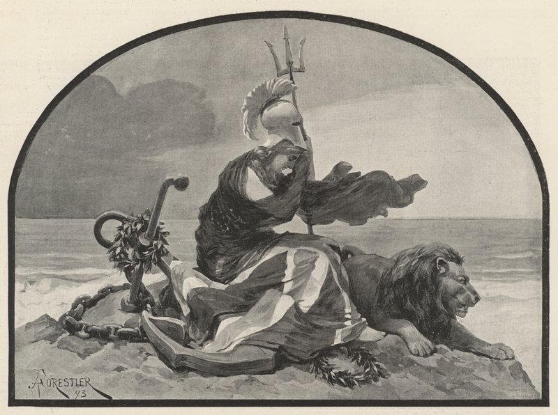 Britannia sørger av Amedee Forestier