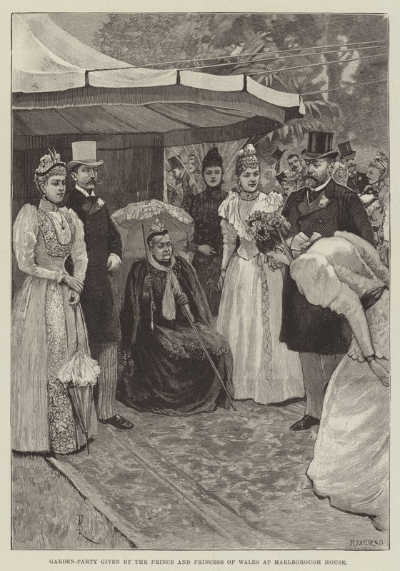 Hagefest holdt av prinsen og prinsessen av Wales på Marlborough House av Amedee Forestier