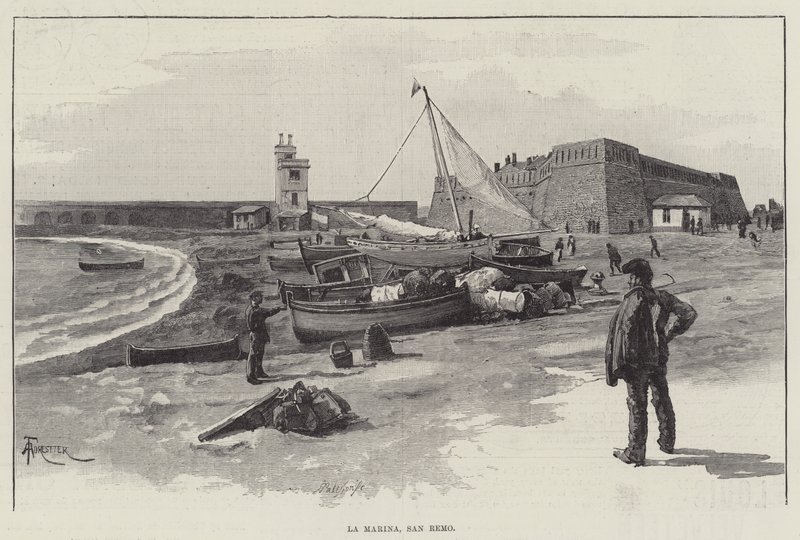La Marina, San Remo av Amedee Forestier