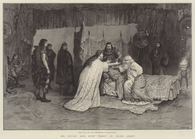 Mr Irving og Miss Terry i King Lear av Amedee Forestier
