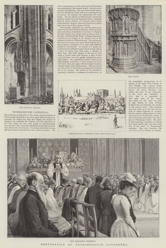 Restaurering av Peterborough katedral av Amedee Forestier