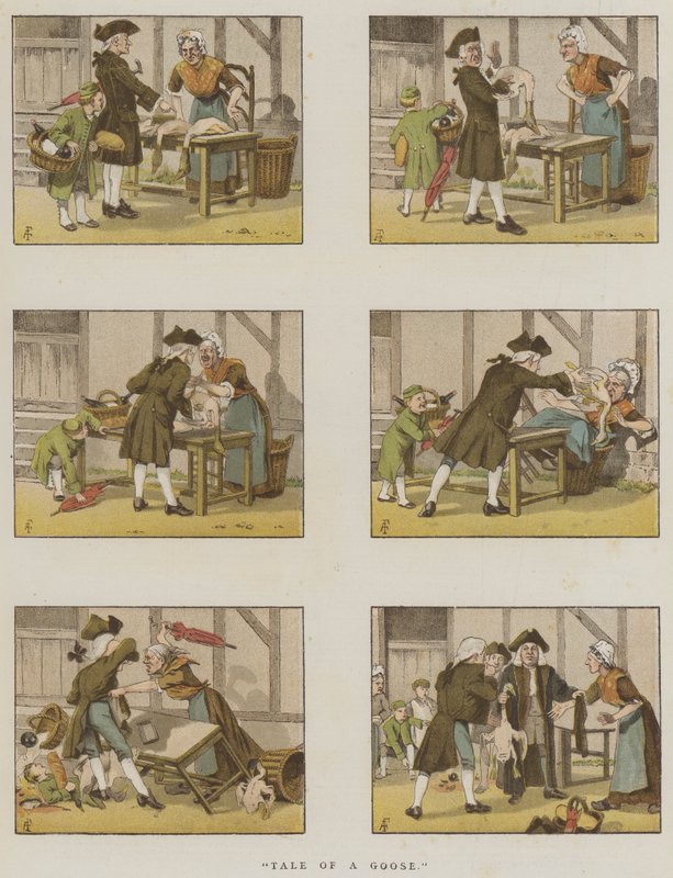 Tale of a Goose (chromolitho) av Amedee Forestier