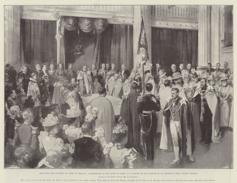 Hertugen og hertuginnen av York i Irland, Investiture of the Duke of York as a Knight of St Patrick i St Patrick