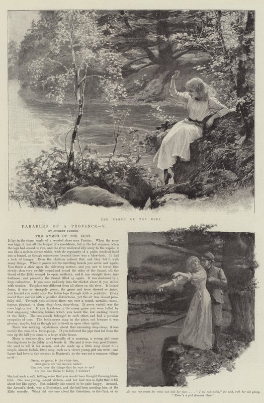 The Nymph of the Eddy, av Gilbert Parker av Amedee Forestier