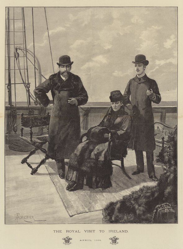 Det kongelige besøk i Irland, april 1885 av Amedee Forestier