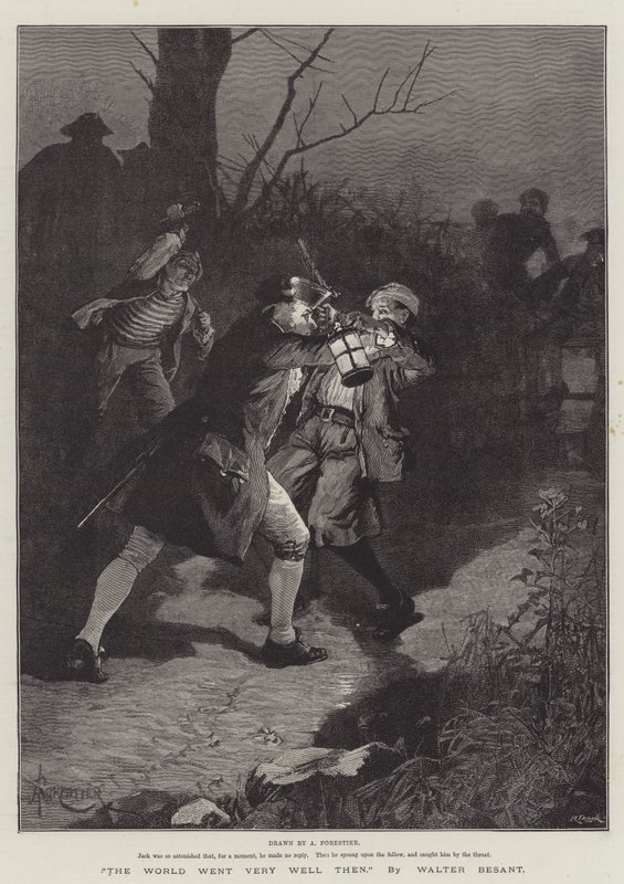 Verden gikk veldig bra da, av Walter Besant av Amedee Forestier