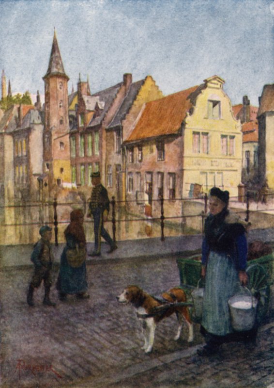 Brugge, Belgia av after Amedee Forestier