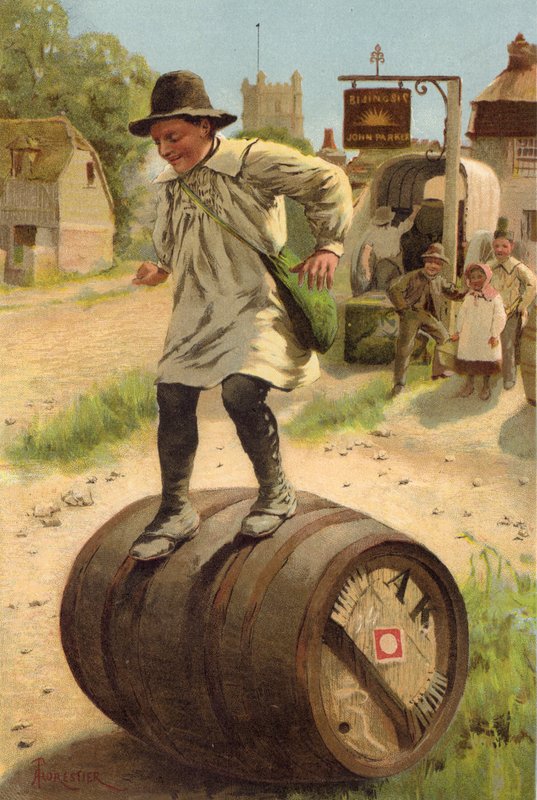 Farlig sport (farge litho) av Amedee (after) Forestier