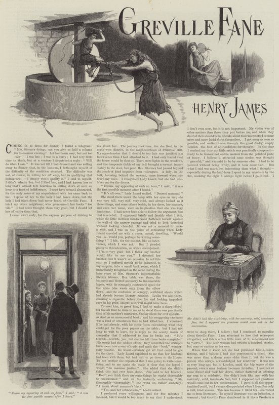 Greville Fane, av Henry James av Amedee Forestier