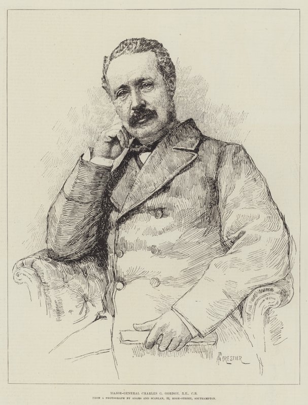 Generalmajor Charles G Gordon, RE, CB av Amedee Forestier