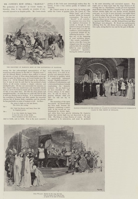 Mr Cowens nye opera, Harold av Amedee Forestier