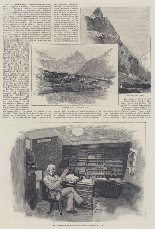 Solstrålen i Norge, av Lady Brassey av Amedee Forestier
