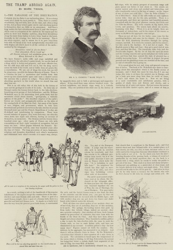 The Tramp Abroad Again, av Mark Twain av Amedee Forestier